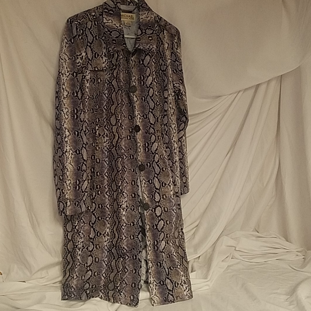 Purple MK snake print jacket